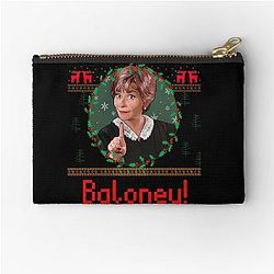 Judge Judy Ugly Christmas Sweater Baloney Zipper Pouch