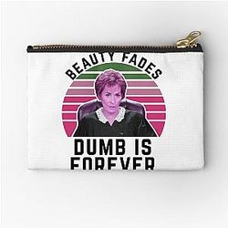 Judge Judy Birthday Card Beauty Fades Dumb is Forever Zipper Pouch