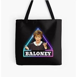 Judge Judy - Only One Can Judge Me - Baloney All Over Print Tote Bag