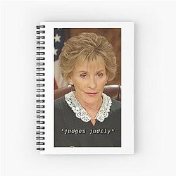 Judge Judy Judging You Spiral Notebook