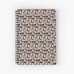 Judge Judy Face Pattern Spiral Notebook