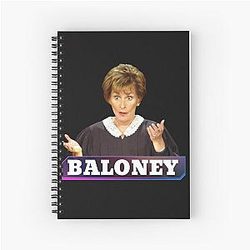 Judge Judy Only Judy Can Judge Me Spiral Notebook