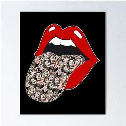 Judge Judy Red Lips Poster