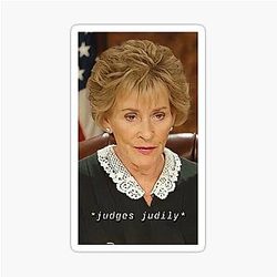 Judge Judy Sticker