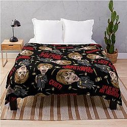 Black Judge Judy Throw Blanket