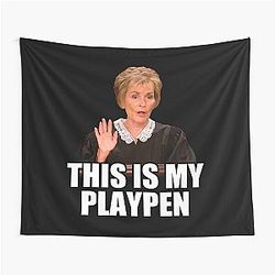 Judge Judy This is My Playpen Tapestry