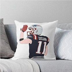 Julian Edelman Throw Pillow