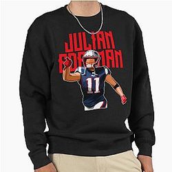 Julian Edelman Point Crowds 11 Bold Pullover Sweatshirt