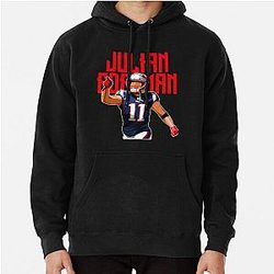 Julian Edelman Point to Crowd Bold Pullover Hoodie