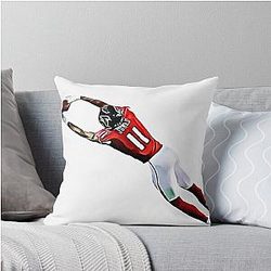 Julio Jones Cartoon Graphic Throw Pillow