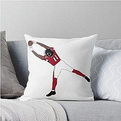 Atlanta Falcons Julio Jones Throw Pillow