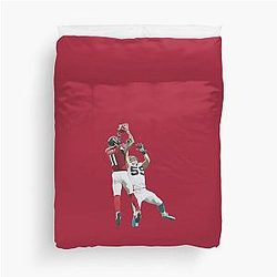 Julio Jones Catch vs Panthers Duvet Cover
