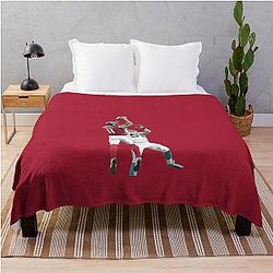 Julio Jones Catch vs Panthers Throw Blanket