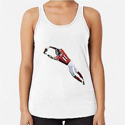 Julio Jones Cartoon Graphic Racerback Tank