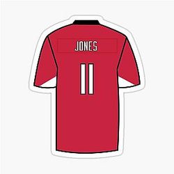 Julio Jones Jersey Sticker