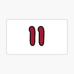 Julio Jones Number 11 Sticker