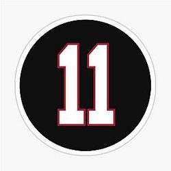 Julio Jones #11 Atlanta Falcons Sticker