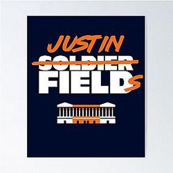 Soldier Field = Justin Fields Poster