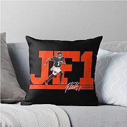 Justin Fields Throw Pillow