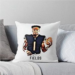 Justin Fields Bears Shirt Throw Pillow