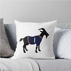 Justin Fields GOAT Throw Pillow