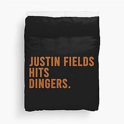 Justin Fields hits dingers Duvet Cover