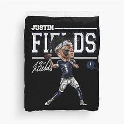 Justin Fields Duvet Cover