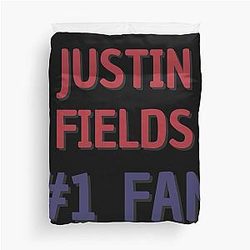 Justin Fields Fan Duvet Cover