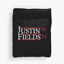 Justin Fields Bears Duvet Cover