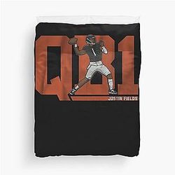 Justin Fields QB1 Duvet Cover