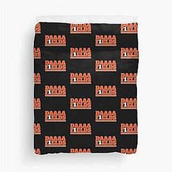 Justin Fields football Duvet Cover