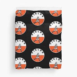 Justin Fields  Bears football Duvet Cover