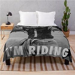 I'm riding with Justin Fields throw blanket