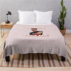Chicago Bears Justin Fields Sticker Throw Blanket