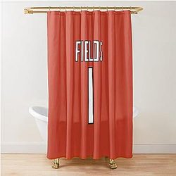 Justin Fields Jersey Shower Curtain