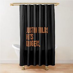 Justin Fields Hits Dingers Shower Curtain