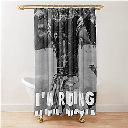 I'm riding with Justin Fields Shower Curtain