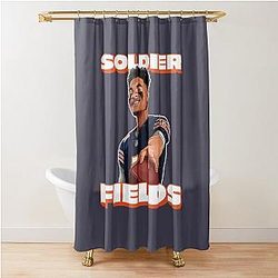 Justin Fields Chicago Bears Shower Curtain