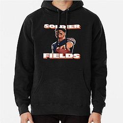 Soldier Field, Justin Fields, Chicago Bears Classic Hoodie