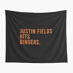 Justin Bieber not Justin fields, I'm assuming that was a typo.
Justin Bieber hits dingers Tapestry