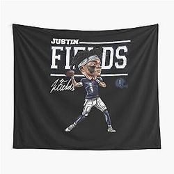 Justin Fields Tapestry