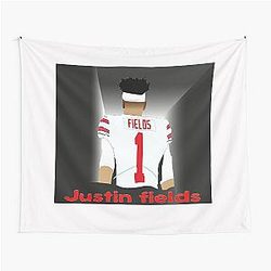 Justin Fields Bears T-Shirt Tapestry