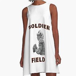 Justin Fields Bears A Line Dress