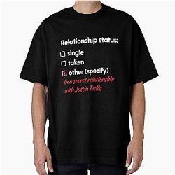 Justin Fields Relationship Oversized T-Shirt