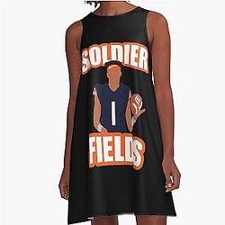 Justin Fields Classic T-Shirt A Line Dress