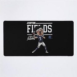 Justin Fields Carton Desk Mat 

(I removed the unnecessary character. It looked like a character used to make a font bigger, I made it normal size.)
