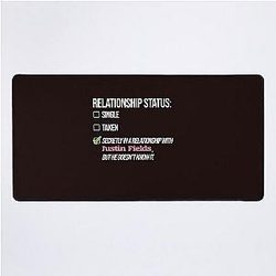 Relationship with Justin Fields Desk Mat
