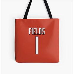Justin Fields Jersey All Over Print Tote Bag