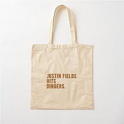 Justin Fields Hits Dingers Cotton Tote Bag