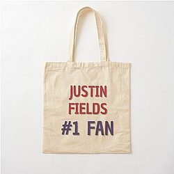 Justin Fields 1 Fan Cotton Tote Bag